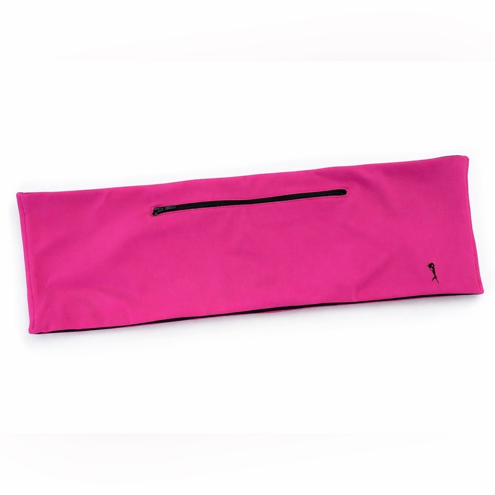 Lucy Activewear Pink Running Hand Warmer Waist Belt with Zip Pocket